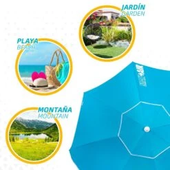 Sombrilla Playa 200 Cm Tubo Aluminio Aktive Beach -OUTSUNNY TIENDA fcaea471e46f9033ac4011b76611a19fda1b6ac6 9bf00fe09f2a4bce86db67be834dfcad