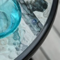 Outsunny Mesa De Vidrio Redonda Plegable Mesa De Jardín Con Hebilla De Seguridad Borde Cubierto De Metal Patio Interior Y Exterior Ø45x50 Cm Negro -OUTSUNNY TIENDA fdbf24d7290f37bab4ae8145347bae478e38e69a bb5e08f391c04b3fab770cd4cb6b3bde