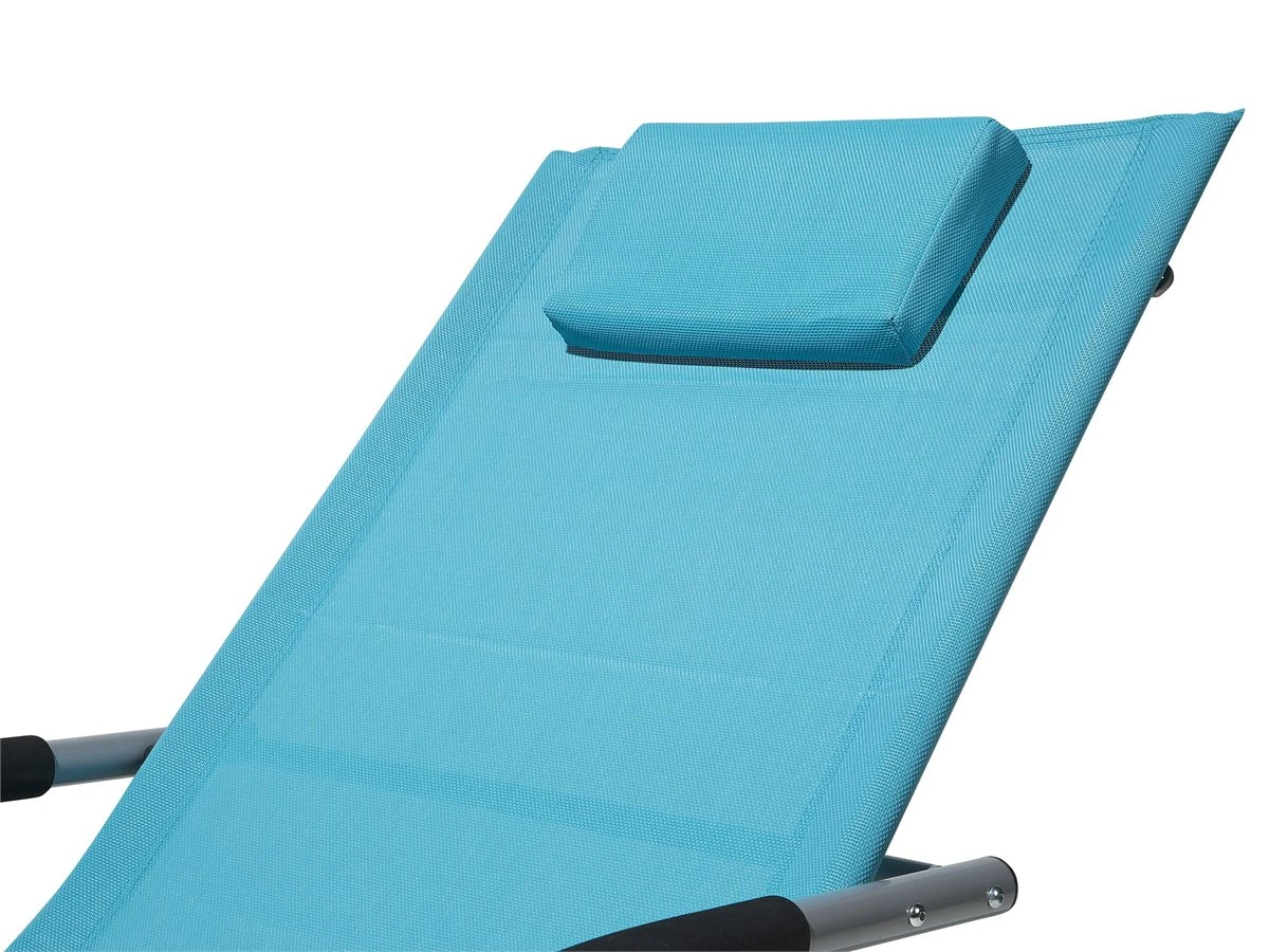 Tumbona De Jardín Mecedora Azul CARANO 11 Tumbona De Jardín Mecedora Azul CARANO - Imagen 9