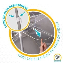 Sombrilla Playa 200 Cm Tubo Aluminio Aktive Beach -OUTSUNNY TIENDA fedeb46423b13ab578b5e1c6f978e49435ba6bb6 59e363d3bbd744e5ae5f4554cc30f6a2