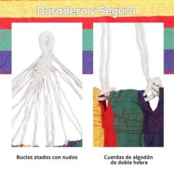 Outsunny Hamaca De Algodón Para Jardín 210x150 Cm Hamaca Colgante Portátil Carga Máx. 180 Kg Para Acampar Piscina Camping Rayas Multicolor 14 Outsunny Hamaca De Algodón Para Jardín 210x150 Cm Hamaca Colgante Portátil Carga Máx. 180 Kg Para Acampar Piscina Camping Rayas Multicolor -OUTSUNNY TIENDA fee79a609041a5adabe348f7c4c5009d34e3b584 79b2e2764e2d4bf689a5741ef2d0914a