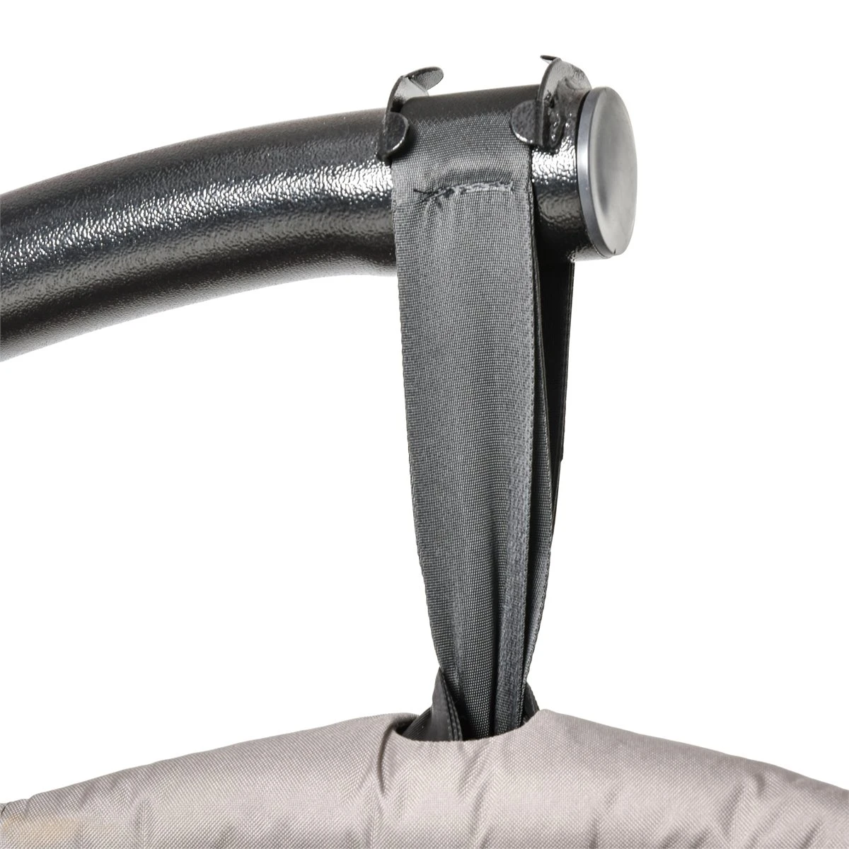 Outsunny Silla Colgante Con Soporte De Acero Sillón Colgante Hamaca Con Cesta Plegable Y Cojines Para Interiores Y Exterior Carga 120 Kg 126x96x172 Cm Marrón 7 Outsunny Silla Colgante Con Soporte De Acero Sillón Colgante Hamaca Con Cesta Plegable Y Cojines Para Interiores Y Exterior Carga 120 Kg 126x96x172 Cm Marrón - Imagen 5