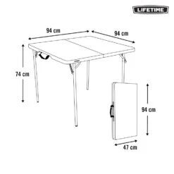 Mesa Cuadrada Plegable Blanco 94x94x74 Cm LIFETIME 17 Mesa Cuadrada Plegable Blanco 94x94x74 Cm LIFETIME -OUTSUNNY TIENDA fef8909522692af61ce93ce9a67852f632add000 7ba338e7ce174456849b4d0c83f73f14